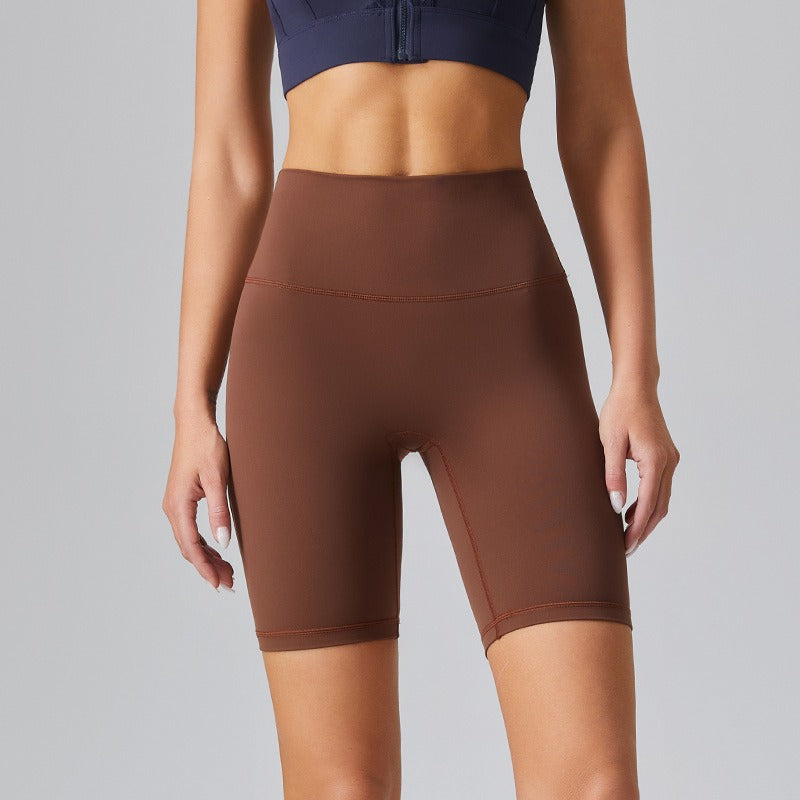 Sommerliche High-Waist Sport-Shorts – nahtlos & figurbetont