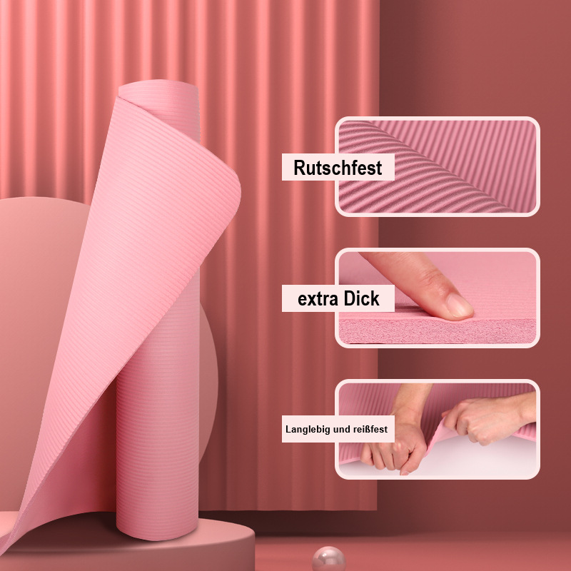 NBR Yoga-Matte mit mattem Rutschschutz