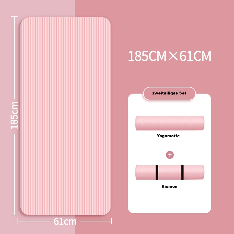 NBR Yoga-Matte mit mattem Rutschschutz