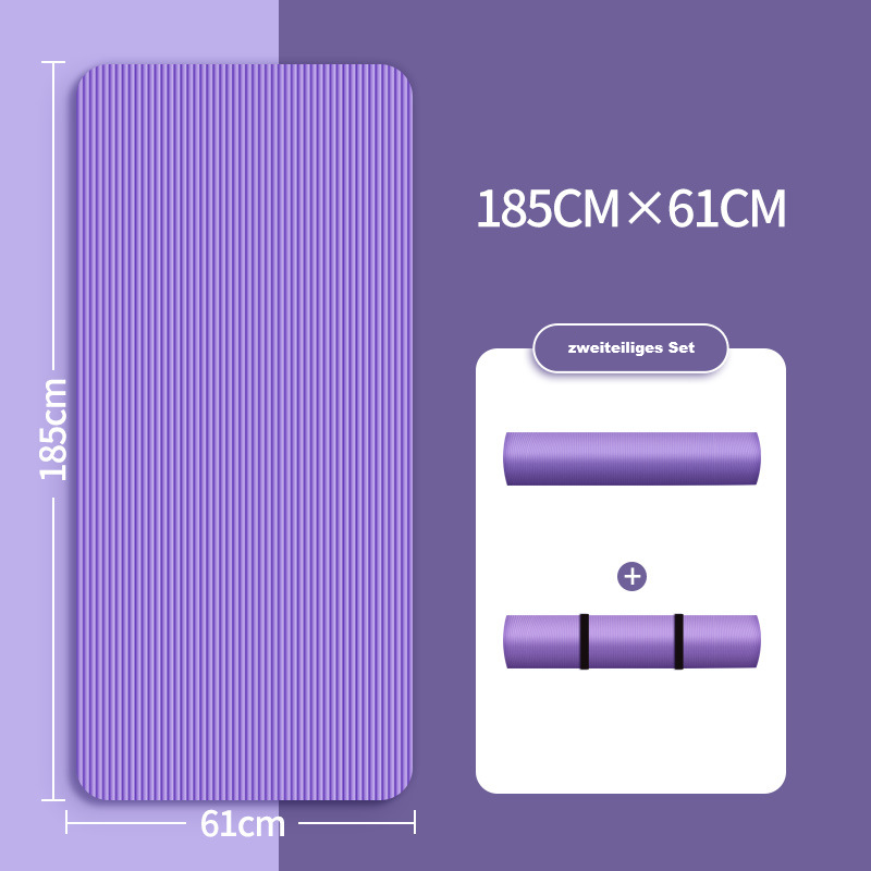 NBR Yoga-Matte mit mattem Rutschschutz